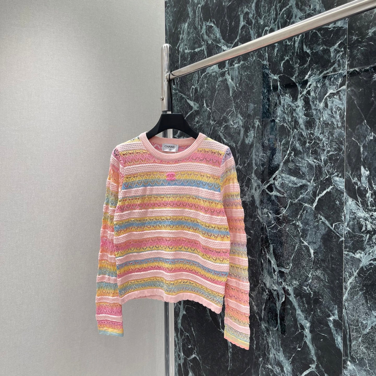 Rainbow Knit Sweater