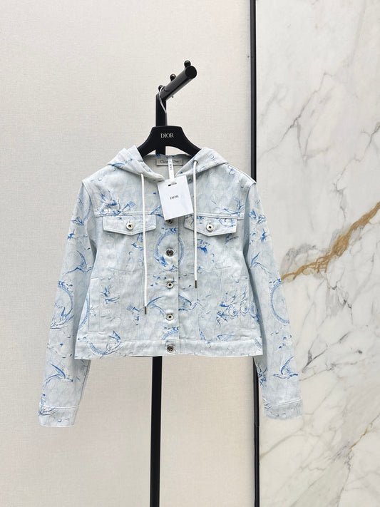 Printed Denim jacket