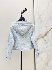 Printed Denim jacket