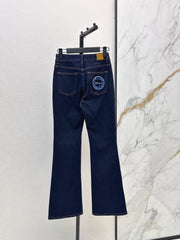 Slim-fit slight-flare jeans