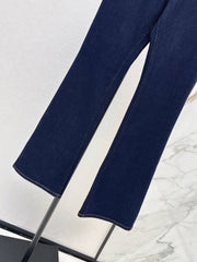 Slim-fit slight-flare jeans