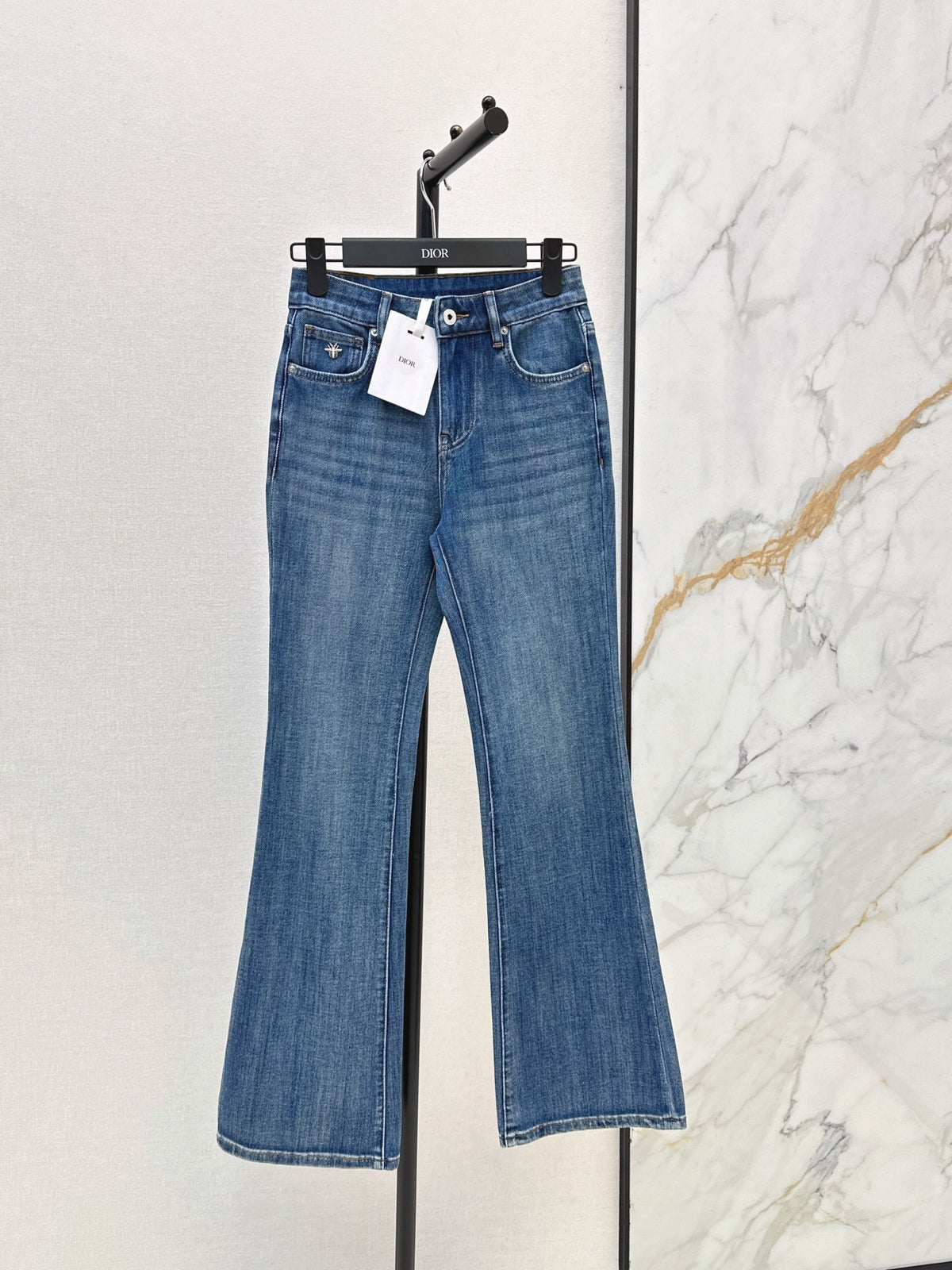 Slim-fit slight-flare jeans