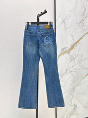 Slim-fit slight-flare jeans