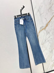 Slim-fit slight-flare jeans