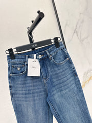 Slim-fit slight-flare jeans