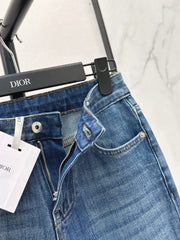 Slim-fit slight-flare jeans