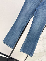 Slim-fit slight-flare jeans