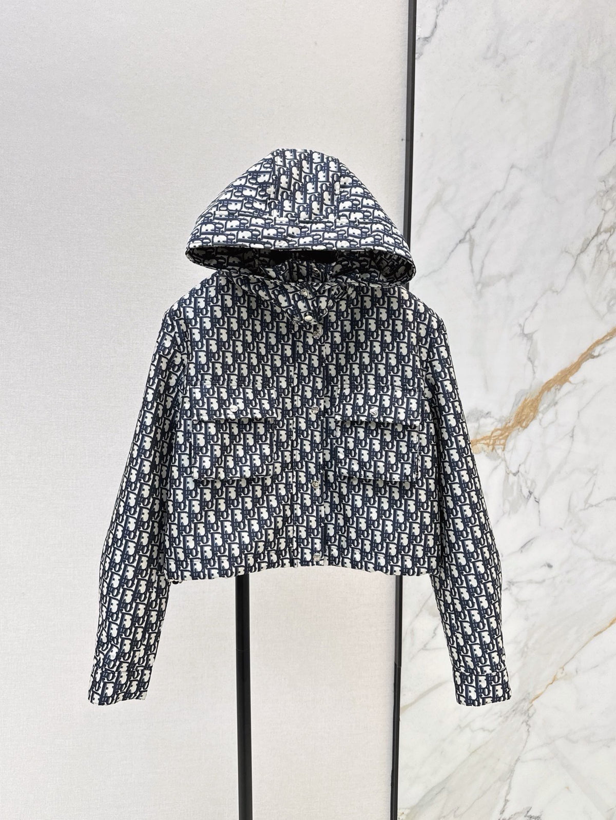 Jacquard Hooded Jacket