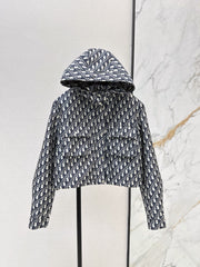 Jacquard Hooded Jacket