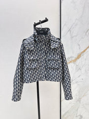Jacquard Hooded Jacket