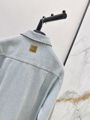 Vintage-Washed Denim Shirt