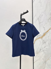 Exquisitely Embroidered Crew-Neck T-Shirt