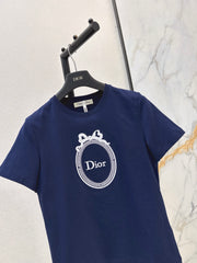 Exquisitely Embroidered Crew-Neck T-Shirt