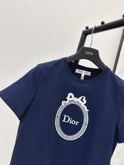 Exquisitely Embroidered Crew-Neck T-Shirt