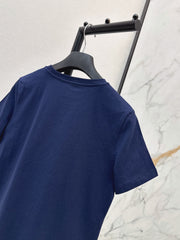 Exquisitely Embroidered Crew-Neck T-Shirt