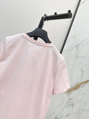 Exquisitely Embroidered Crew-Neck T-Shirt
