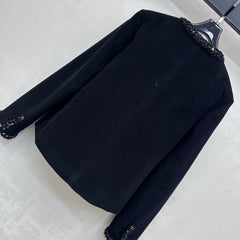 Raw-edge corduroy jacket