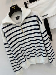 Long-sleeve half-zip with collar