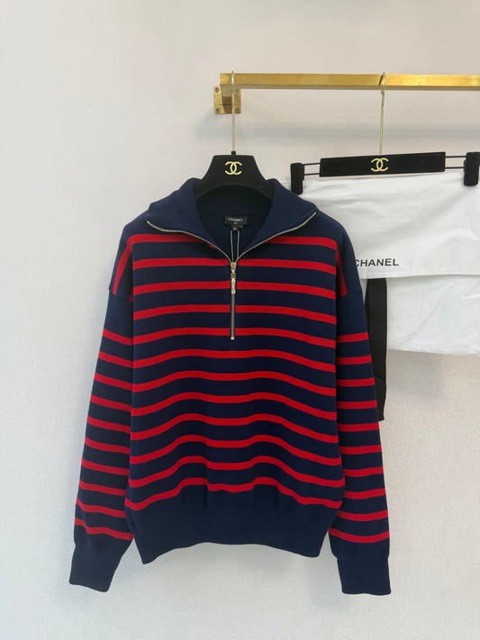 Long-sleeve half-zip with collar