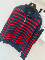 Long-sleeve half-zip with collar