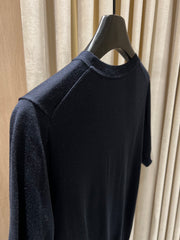 Embroidered Knit Short-Sleeve Top