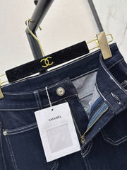 Vintage-wash straight-leg jeans