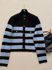 Striped Knit Cardigan