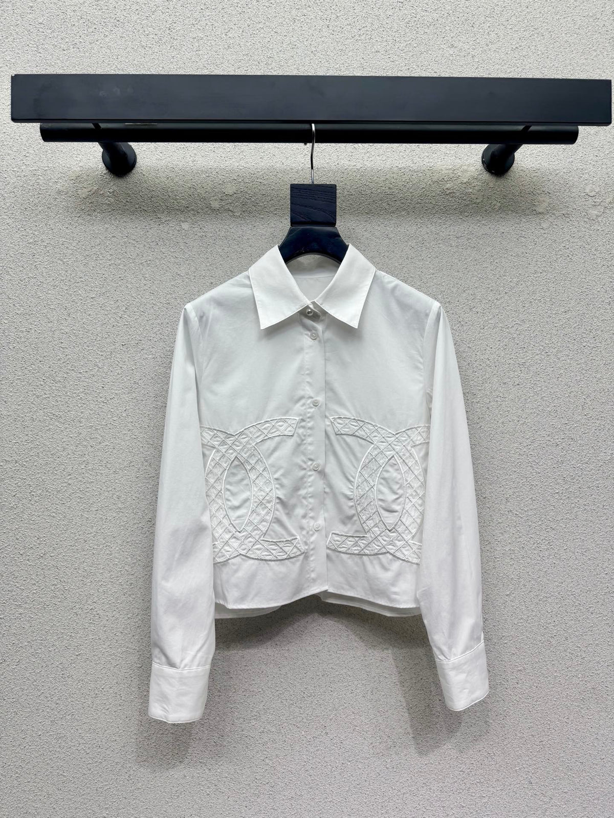 White Cropped Shirt