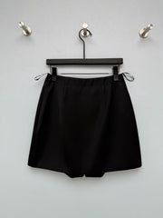 Buckle-Detail A-Line Mini Skirt