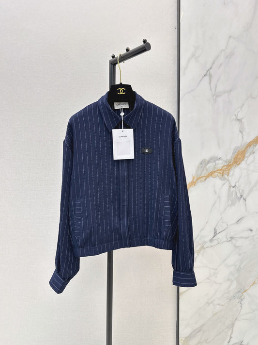 Striped Shirt with Badge Detail