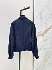 Striped Shirt with Badge Detail