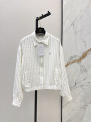 Striped Shirt with Badge Detail