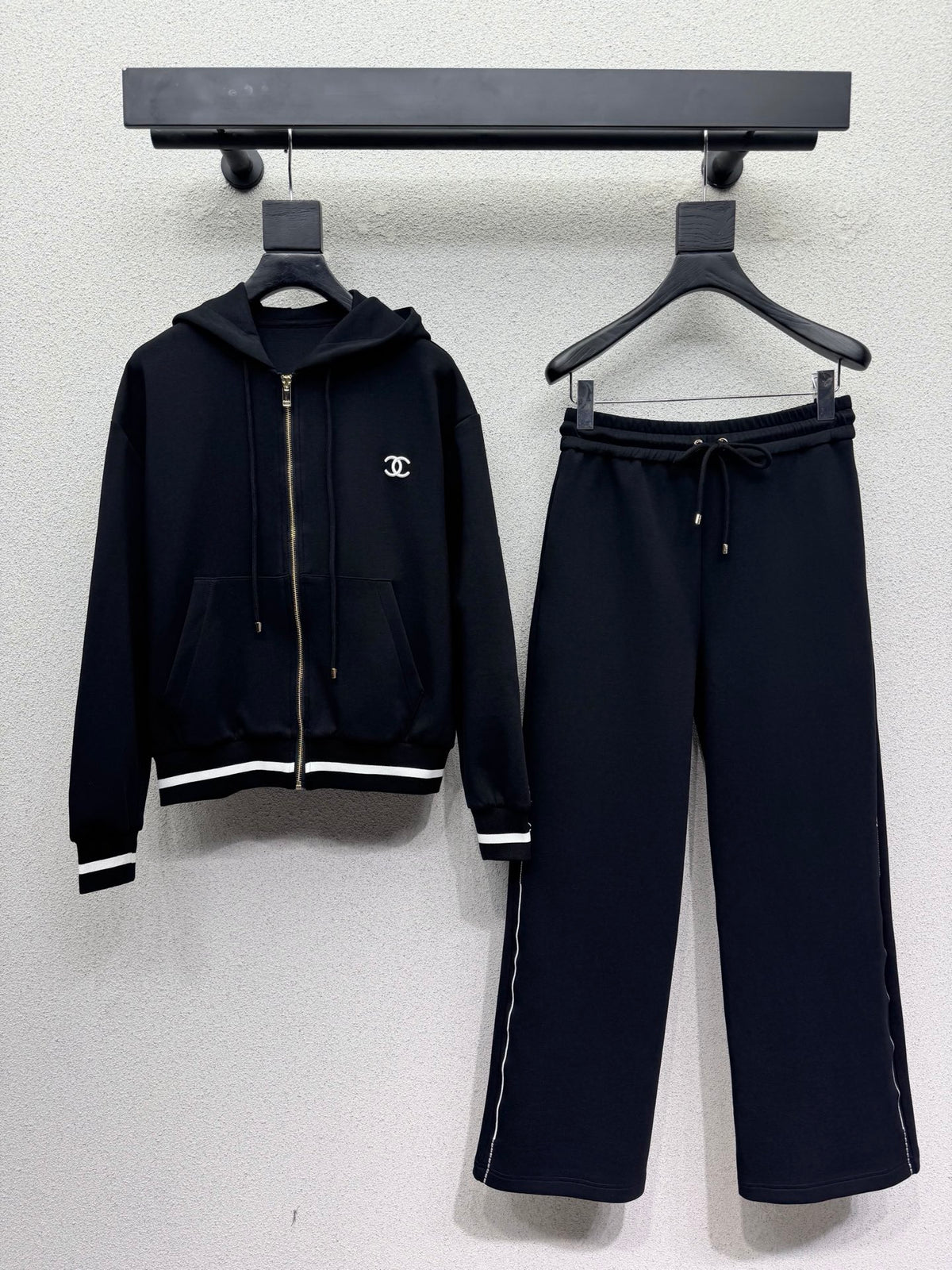 Casual Hooded Sweatshirt Set