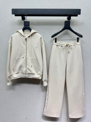 Casual Hooded Sweatshirt Set