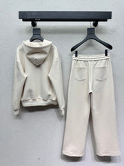 Casual Hooded Sweatshirt Set