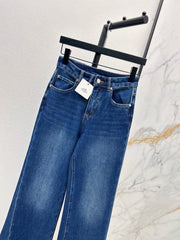 Versatile Straight-Leg Washed Jeans