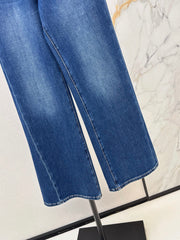 Versatile Straight-Leg Washed Jeans