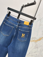 Versatile Straight-Leg Washed Jeans