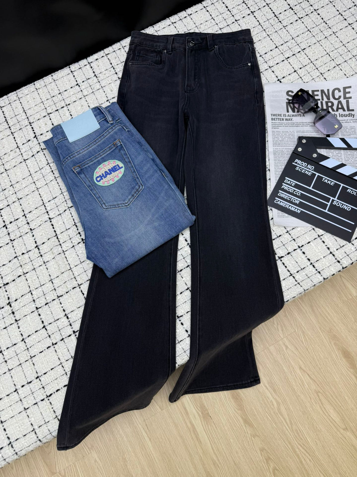 Micro-flare jeans