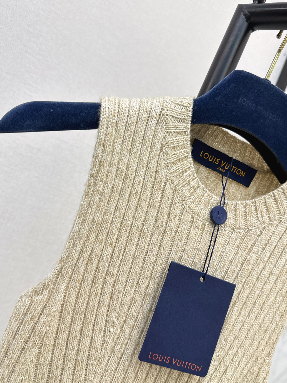 Vertical-Rib Knit Vest