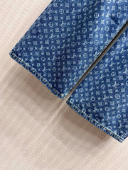 All-Over Print Wide-Leg Jeans