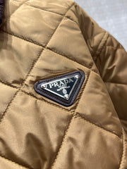 Cropped Diamond-Quilted Padded Jacket