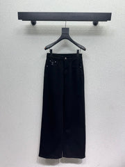 Straight-Leg Wide-Leg Jeans
