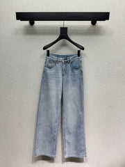 Straight-Leg Wide-Leg Jeans