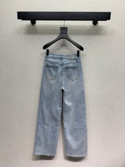 Straight-Leg Wide-Leg Jeans