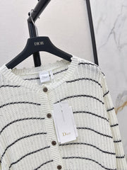 Classic Crew-Neck Knit Cardigan