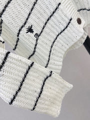 Classic Crew-Neck Knit Cardigan