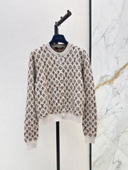 Classic Logo Crew-Neck Cardigan