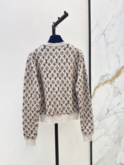 Classic Logo Crew-Neck Cardigan