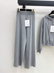 Casual Knitted Hooded Set